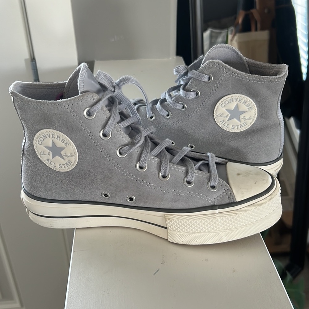 Blue suede converse